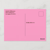 Groovy Retro Flower Power Dank je Briefkaart (Achterkant)