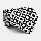 Groovy Retro Flower Power Squares Stropdas (Opgerold)