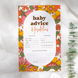 Groovy Retro Flowers Baby Advies & Voorspellingen