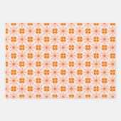 Groovy Retro Flowers, Butterflies en Geometric Inpakpapier Vel (Voorkant 3)