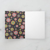 Groovy Retro foto Hippy Verjaardag Kaart (Binnen)