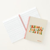 Groovy Retro Fysiotherapie is mijn vibe, PT Notitieboek (Binnen)