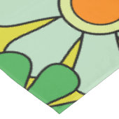 Groovy Retro Garden 60s 70s Floral Pattern Tafelkleed (Gekanteld)