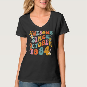 Groovy Retro Geweldige sinds 1984 38 jaar oud T-shirt