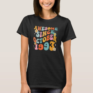 Groovy Retro Geweldige sinds 1993 29 jaar oud 29 j T-shirt