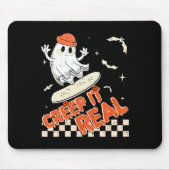 Groovy Retro Ghost Halloween Creep It Real Boys SK Muismat (Voorkant)