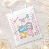 Groovy Retro Glimlacht Verjaardag Bedankt Bedankzakje (Geknipt)