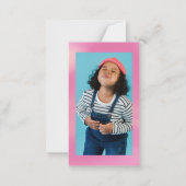 Groovy Retro Gradient Valentine's Classroom Card Notitiekaartje (Achterkant)