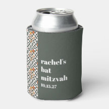 Groovy Retro Groene Paddenstoelen Custom Bat Mitzv