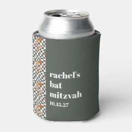 Groovy Retro Groene Paddenstoelen Custom Bat Mitzv Blikjeskoeler