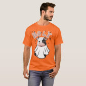Groovy Retro Halloween "Holy Koe" T-shirt (Voorkant volledig)