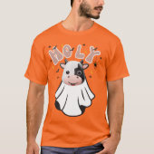 Groovy Retro Halloween "Holy Koe" T-shirt (Voorkant)