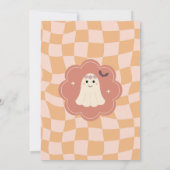 Groovy Retro Halloween Kostuumfeest Schattigee gee Kaart (Achterkant)