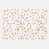 Groovy Retro Halloween Neutral Kleuren Kinder Inpakpapier Vel (Voorkant 3)
