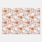 Groovy Retro Halloween Neutral Kleuren Kinder Inpakpapier Vel (Voorkant 2)