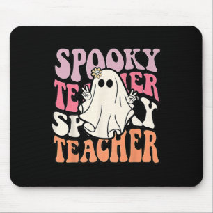 Groovy Retro Halloween Spooky Teacher Trick of Tea Muismat