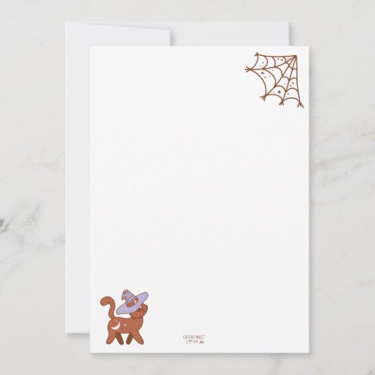 Groovy Retro Halloween Verjaardagsfeest, elke leef Kaart (Achterkant)