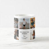 Groovy Retro Happy Vaderdag 7 Photo Collage Koffiemok (Center)