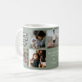 Groovy Retro Happy Vaderdag 7 Photo Collage Koffiemok (Voorkant links)