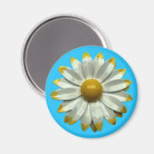 Groovy Retro Hippie Daisy Flower Summer Bouquet Magneet (Voorkant / Achterkant)