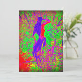 groovy retro hippie paarse mermaid (Staand voorkant)