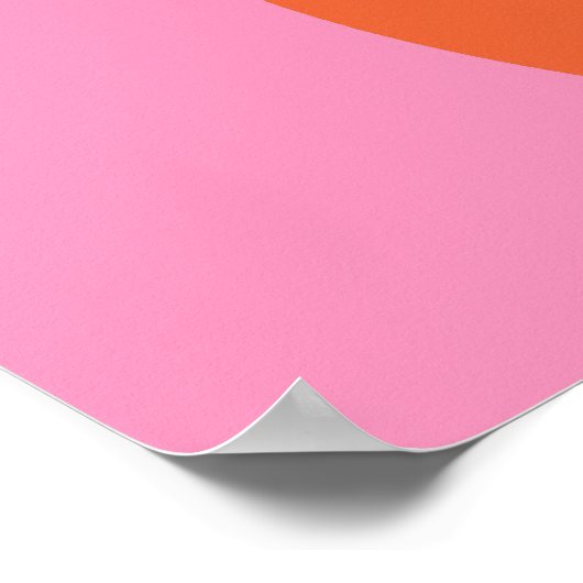 Groovy Retro Hippie Rainbow Kaleidoscope Poster (Hoek)