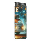 Groovy Retro Hippie Thermal Tumbler Thermosbeker (Geroteerd rechts)