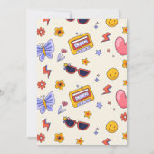 Groovy Retro Hippie Verjaardag Dank u kaart (Achterkant)