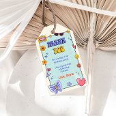 Groovy Retro Hippie Verjaardagsfeestje Cadeaulabel