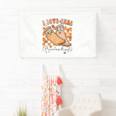 Groovy Retro I Love Herfst Prevention Funny Spandoek (Insitu)