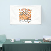 Groovy Retro I Love Herfst Prevention Funny Spandoek (Beurs)