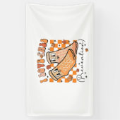 Groovy Retro I Love Herfst Prevention Funny Spandoek (Verticaal)
