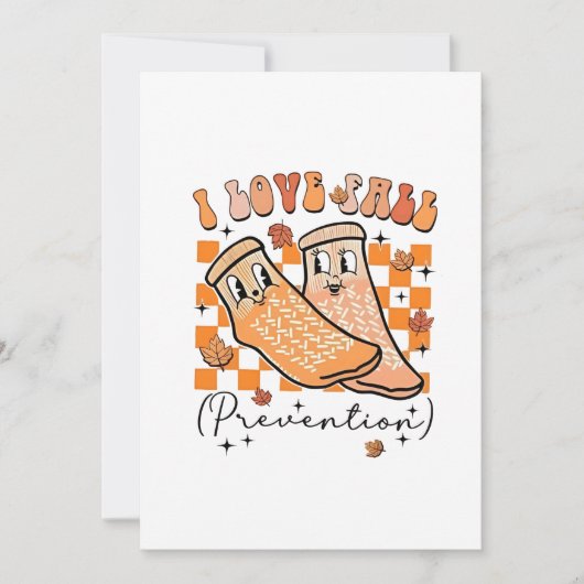 Groovy Retro I Love Valpreventie Grappig  Bedankkaart (Voorkant)