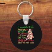 Groovy Retro I'd Do Sketchy Stuff For Christmas Tr Sleutelhanger (Voorkant)