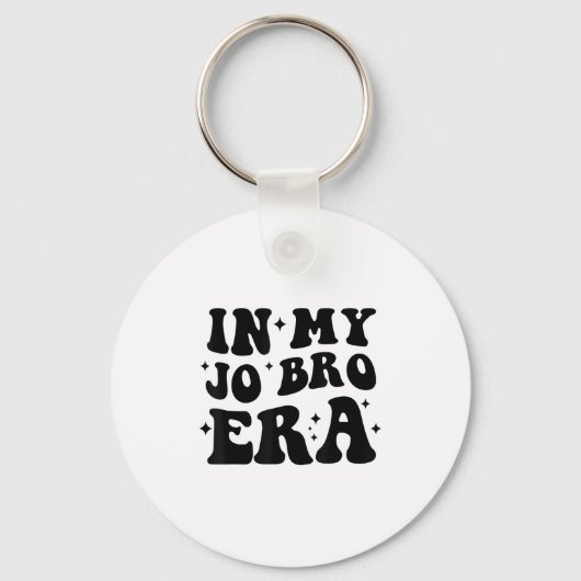 Groovy Retro In My Jo Bro Era Funny Womens Mens Sleutelhanger (Voorkant)