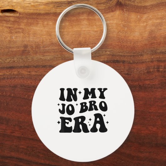 Groovy Retro In My Jo Bro Era Funny Womens Mens Sleutelhanger (Voorkant)