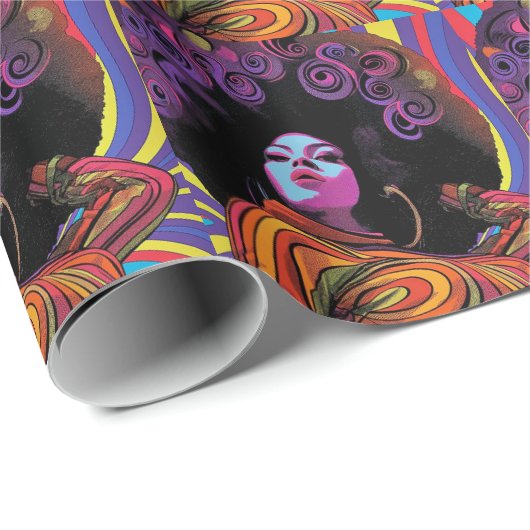 Groovy Retro inpakpapier (Rol Hoek)