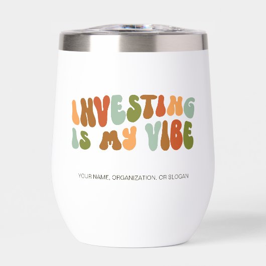 Groovy Retro Investing is mijn vibe finance invest (Voorkant)
