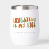 Groovy Retro Investing is mijn vibe finance invest (Achterkant)