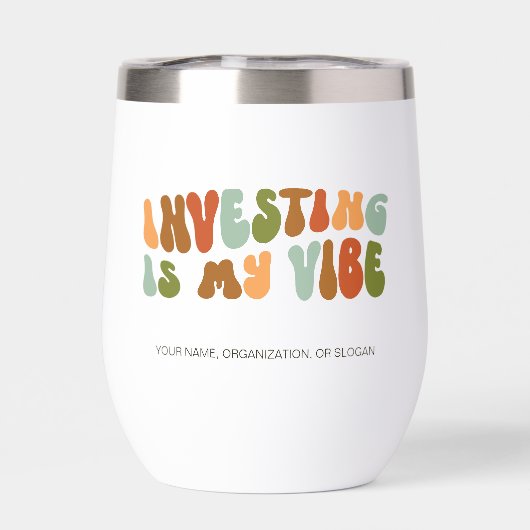 Groovy Retro Investing is mijn vibe finance invest (Achterkant)