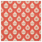 Groovy Retro Kerst Bauble Decorations Rood Stof (Swatch)