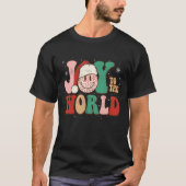 Groovy Retro kerst heeft een heilige kerstman T-shirt (Voorkant)