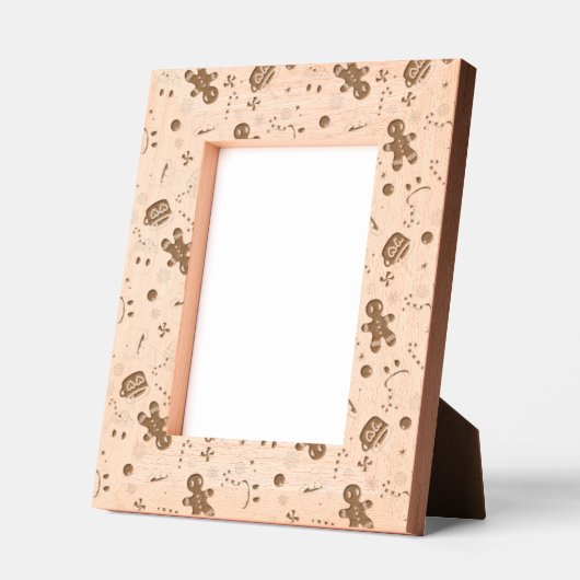 Groovy Retro Kerst Houten Gegraveerde Lijstjes (Links)