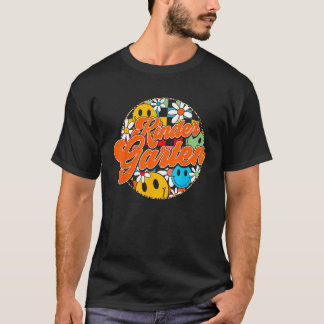 Groovy Retro kleuterschool Eerste dag van de schoo T-shirt
