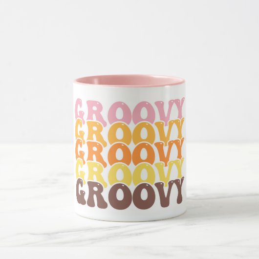 Groovy Retro Koffiekop Mok (Midden)