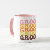 Groovy Retro Koffiekop Mok (Voorkant links)