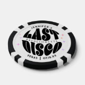 Groovy Retro Laatste Disco Bachelorette Weekend Pa Poker Chips (Enkel)