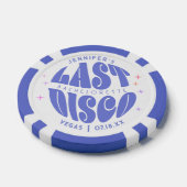 Groovy Retro Laatste Disco Bachelorette Weekend Pa Poker Chips (Enkel)