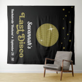 Groovy Retro Laatste Disco Bruid Afscheid Als Vrou Wandkleed (In Situ (horizontaal))