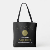 Groovy Retro Laatste Disco Bruid Hen Party Tote Bag (Achterkant)